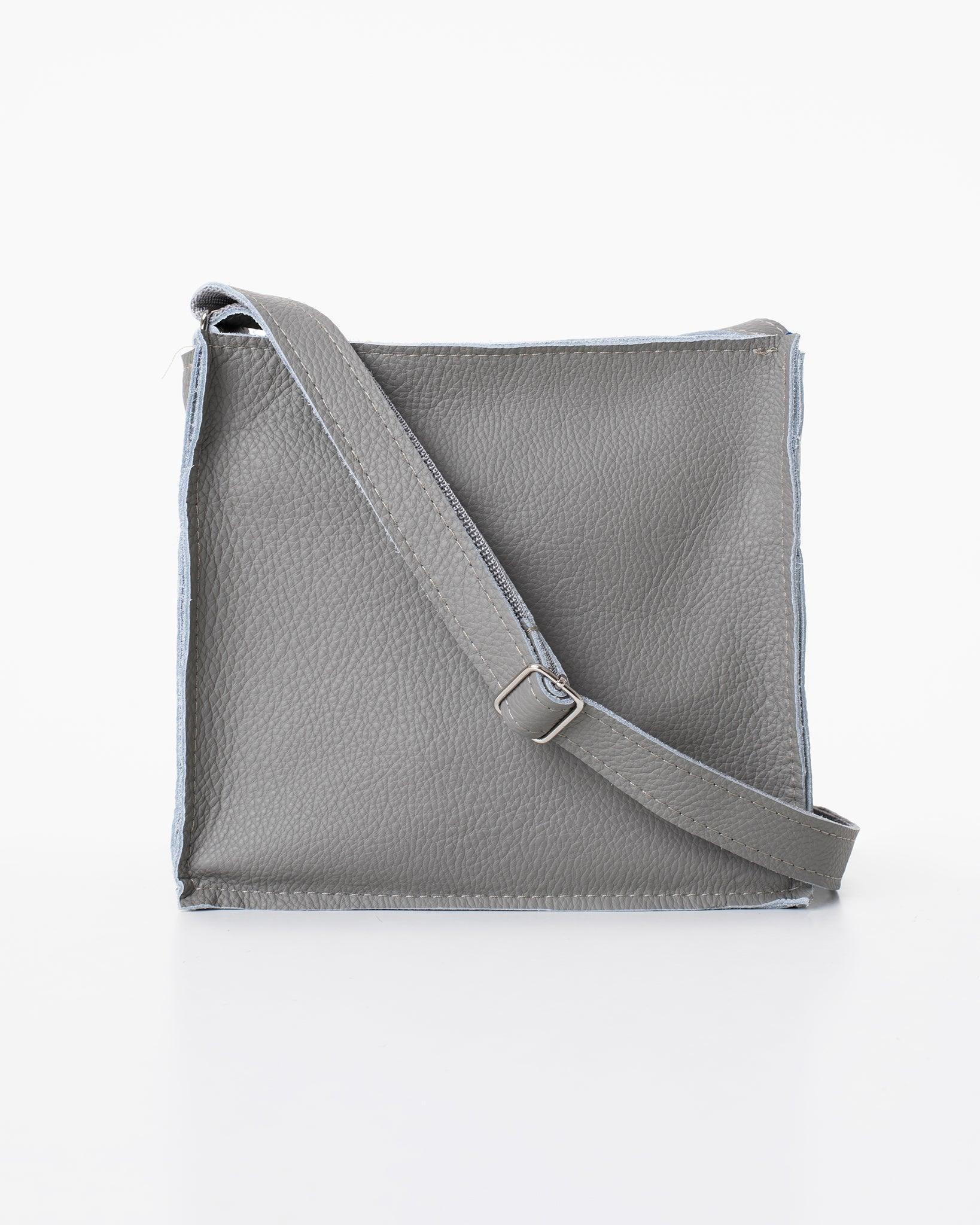 Bolso de hombro Folk 1 - Gris Claro - ZYOUNAT Boutique