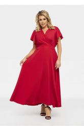 Vestido talla grande modelo 190941 Karko