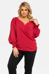 Blusa talla grande modelo 190971 Karko