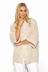 Cárdigan modelo 192335 Makadamia