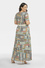 Vestido talla grande modelo 196883 Karko