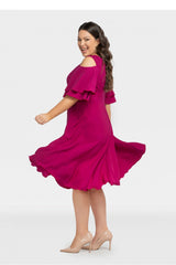 Vestido talla grande modelo 198330 Karko