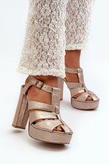 Sandalias de tacón modelo 198400 Step in style