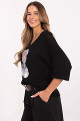 Suéter de manga corta modelo 206703 Italy Moda