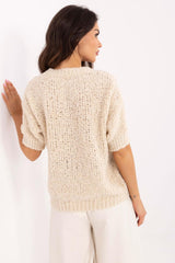 Suéter de manga corta modelo 206944 Italia Moda