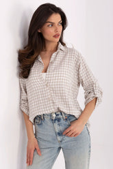 Camisa manga larga modelo 210003 Italy Moda