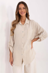 Camisa de manga larga modelo 210011 Italia Moda