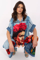 Camisa de manga corta modelo 210032 Italy Moda