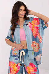 Camisa de manga corta modelo 210033 Italy Moda