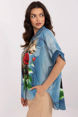 Camisa de manga larga modelo 210971 Italy Moda