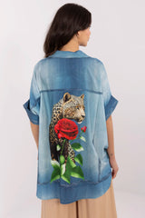 Camisa de manga larga modelo 210971 Italy Moda