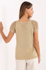 Suéter de manga corta modelo 215793 Italy Moda