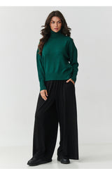 Jersey de cuello alto modelo 217396 Makadamia