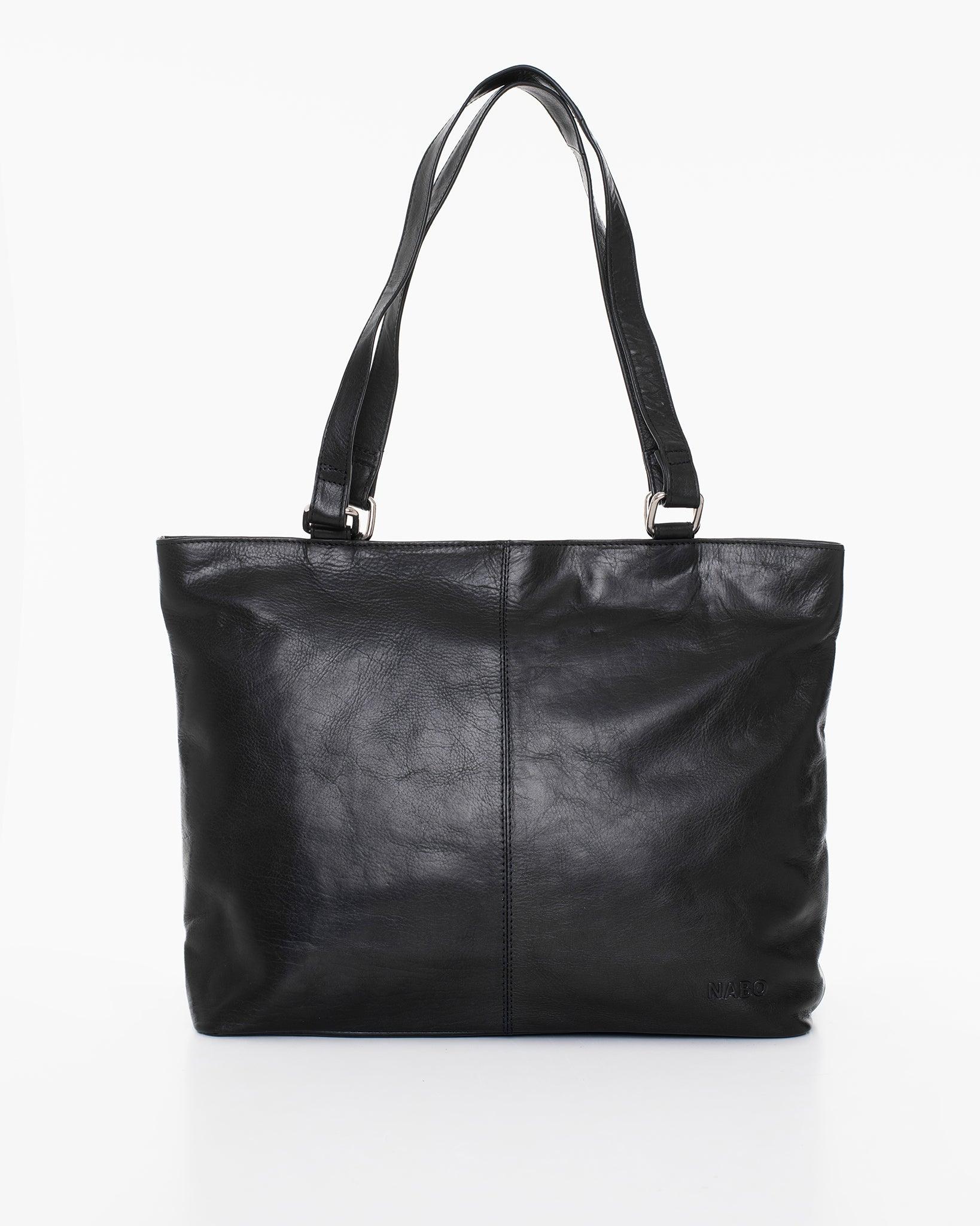 Bolso de Cuero de Hombro NK2028 - Negro - ZYOUNAT Boutique