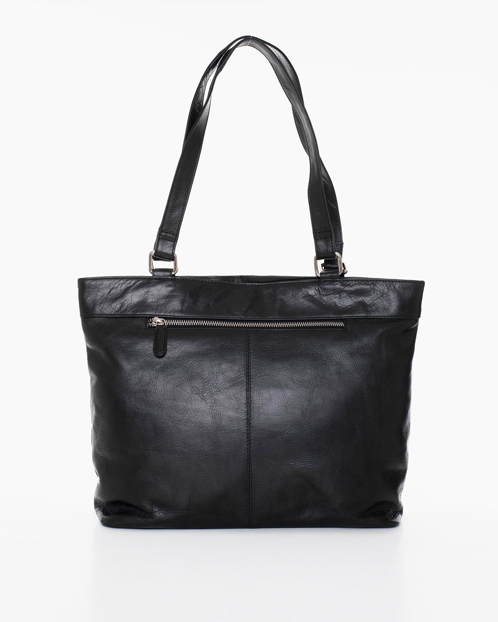 Bolso de Cuero de Hombro NK2028 - Negro - ZYOUNAT Boutique