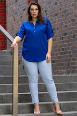 Blusa talla grande modelo 168991 Karko