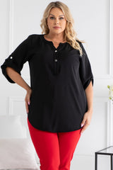 Blusa talla grande modelo 168995 Karko