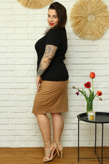 Blusa talla grande modelo 169016 Karko