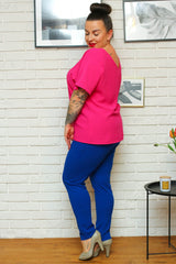 Blusa talla grande modelo 169031 Karko