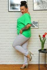 Blusa talla grande modelo 169032 Karko