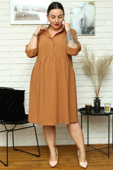 Vestido talla grande modelo 169056 Karko