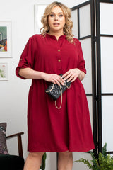 Vestido talla grande modelo 169059 Karko