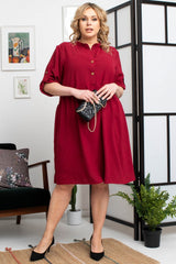 Vestido talla grande modelo 169059 Karko