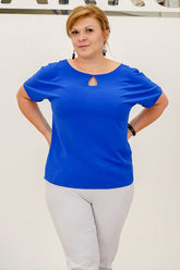Blusa talla grande modelo 169138 Karko