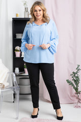 Blusa talla grande modelo 169691 Karko