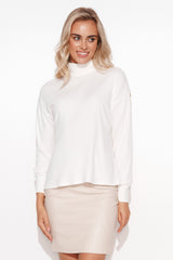 Jersey de cuello alto modelo 170924 Makadamia