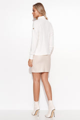 Jersey de cuello alto modelo 170924 Makadamia