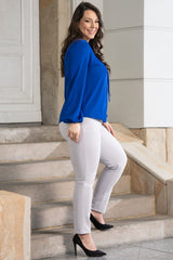 Blusa talla grande modelo 176579 Karko