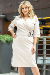 Vestido talla grande modelo 178525 Karko