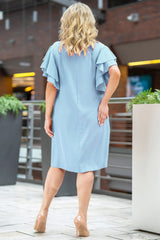 Vestido talla grande modelo 180443 Karko