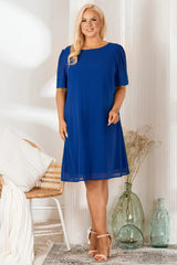 Vestido talla grande modelo 180450 Karko