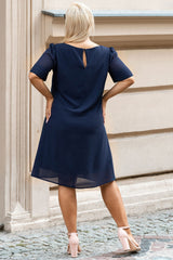 Vestido talla grande modelo 180452 Karko