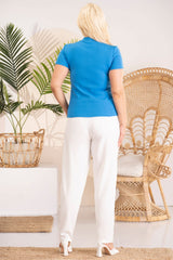 Blusa talla grande modelo 182191 Karko