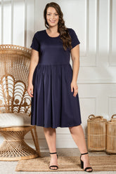 Vestido talla grande modelo 183285 Karko