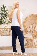 Blusa talla grande modelo 183318 Karko