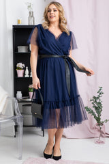 Vestido talla grande modelo 183333 Karko