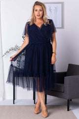 Vestido talla grande modelo 183333 Karko