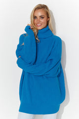 Jersey de cuello alto modelo 185215 Makadamia