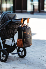 Mochila Grande para Pañales – Black Coffee - ZYOUNAT Boutique