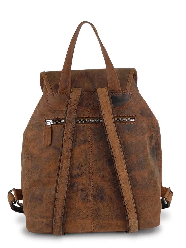 Mochila de Cuero NK 1910 - Marrón - ZYOUNAT Boutique