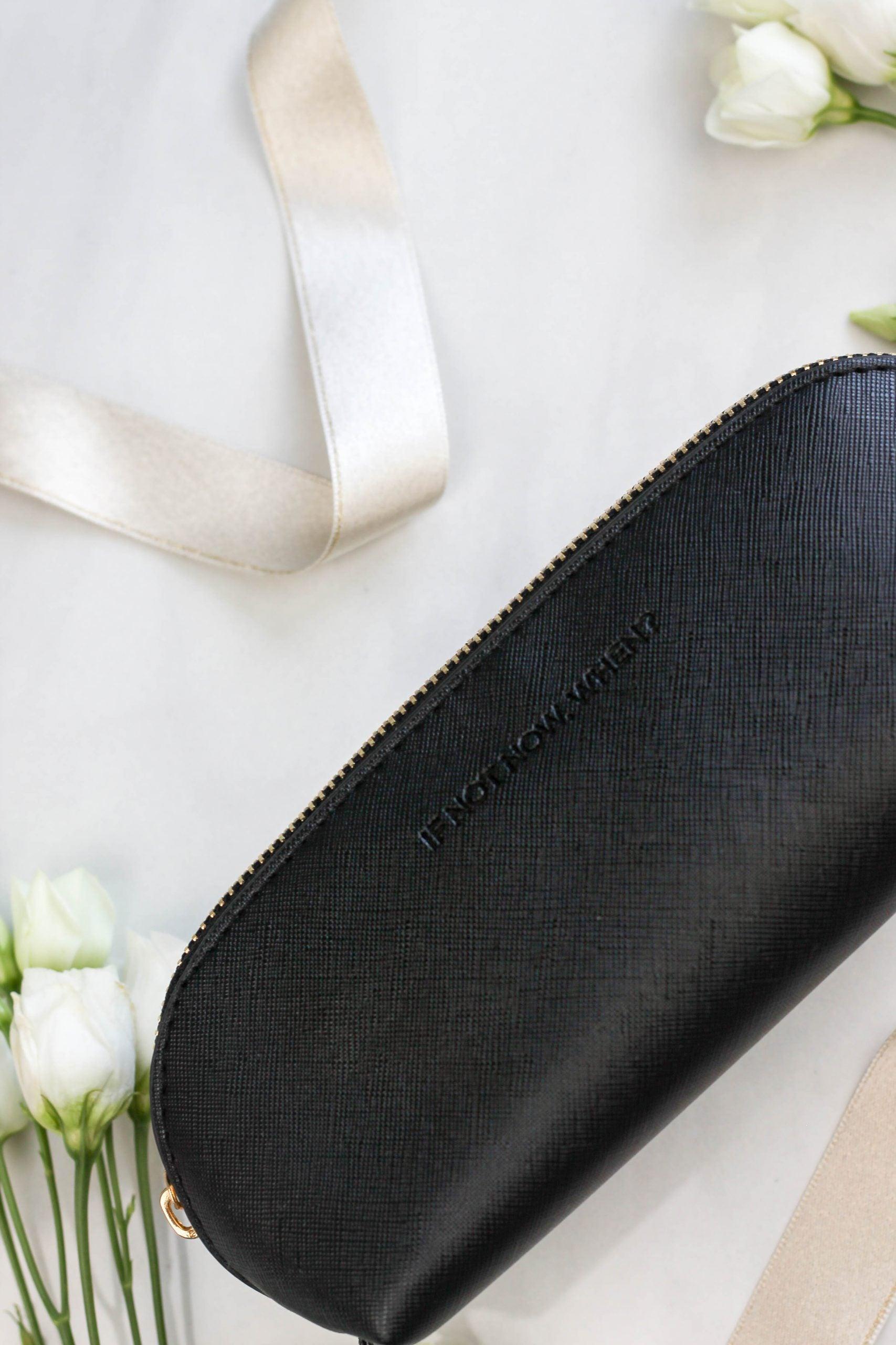 Estuche de Lápices IF NOT NOW, WHEN? - Negro - ZYOUNAT Boutique