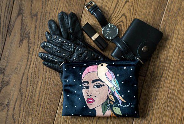 BOLSA DE MAQUILLAJE / NECESER SIUZANA - NEGRO - ZYOUNAT Boutique