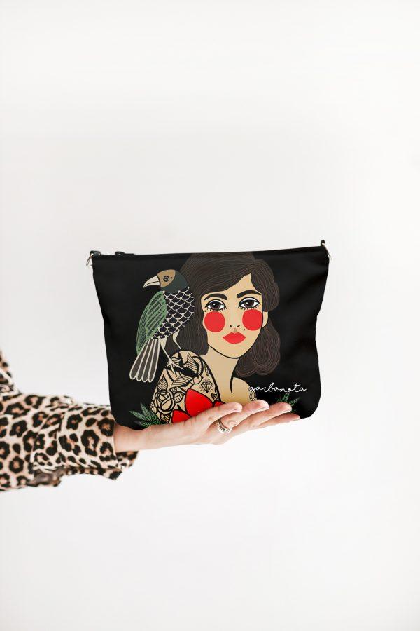 BOLSA DE MAQUILLAJE / NECESER ROSE - NEGRO - ZYOUNAT Boutique