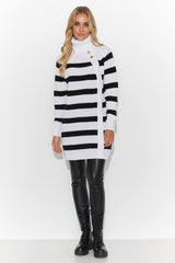 Jersey de cuello alto modelo 187973 Makadamia