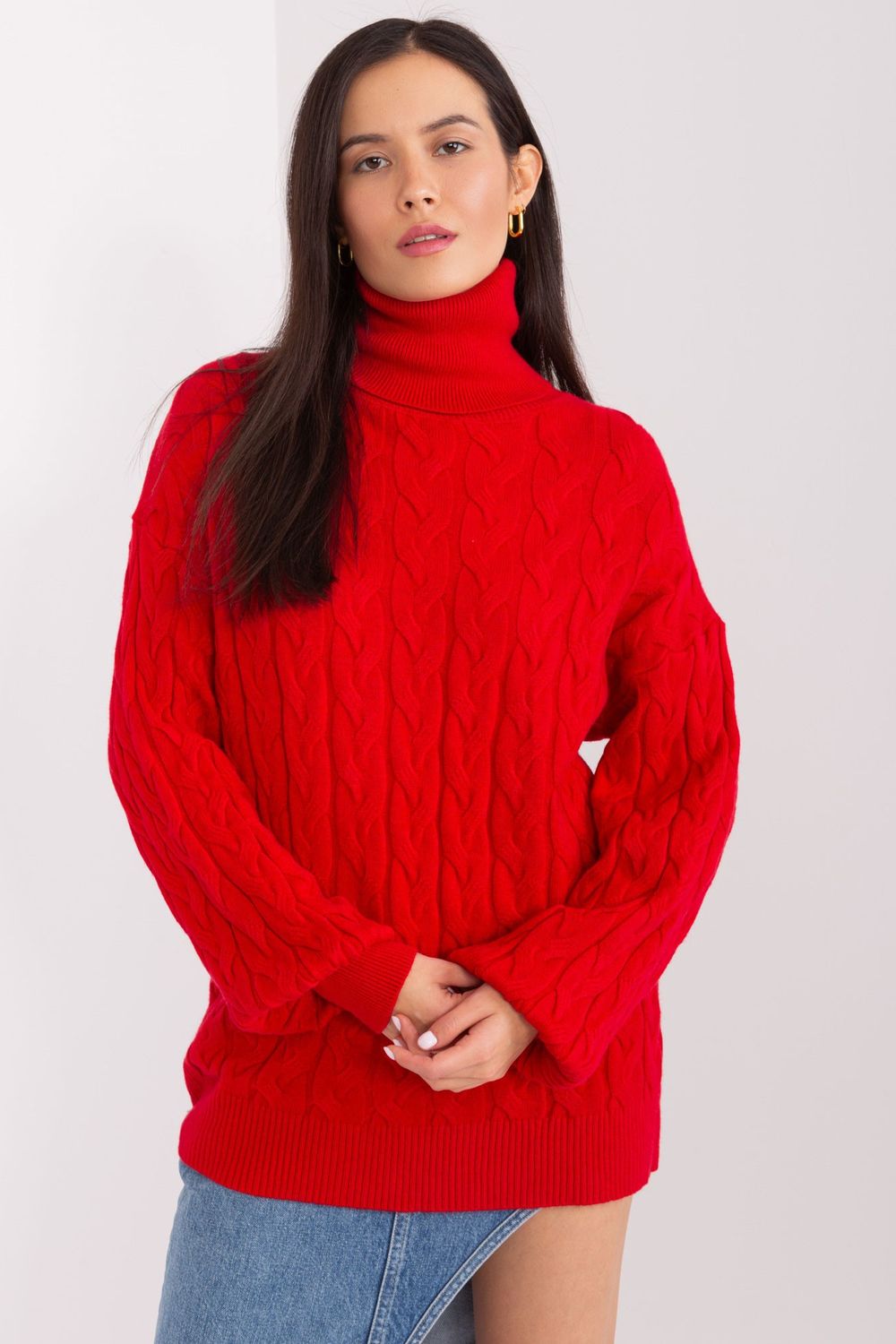 Jersey de cuello alto modelo 188303 AT