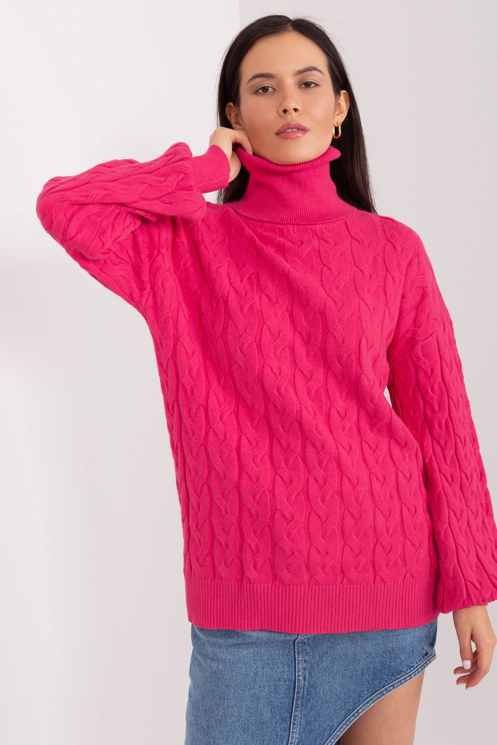 Jersey de cuello alto modelo 188304 AT